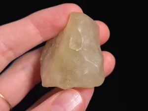 LIBYAN DESERT GLASS, Raw Crystal - Rare, 2A Grade, 24.3g - Metaphysical, Healing Crystals and Stones, 46818