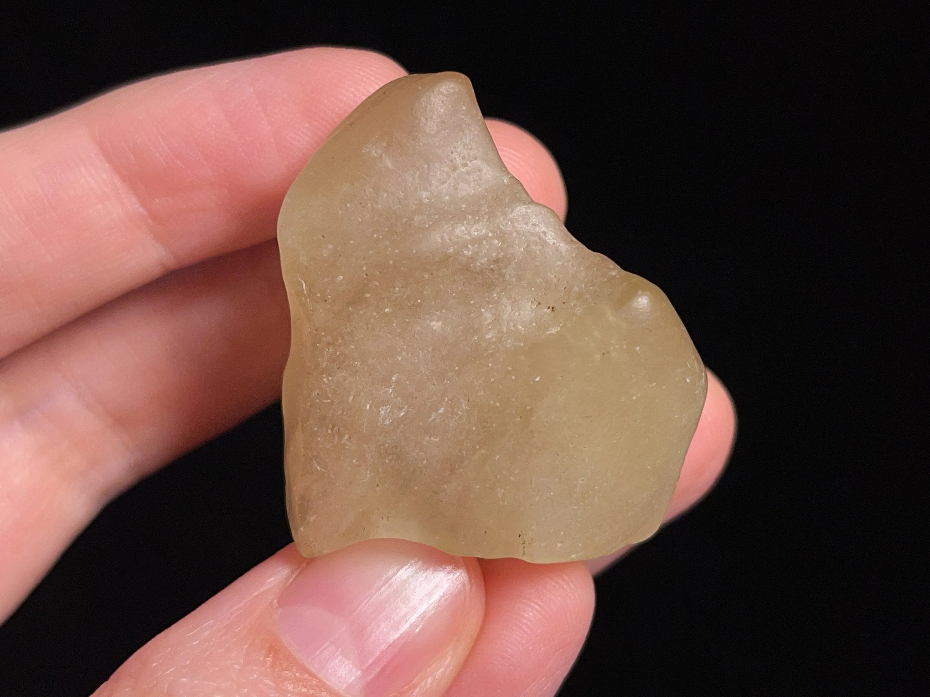 LIBYAN DESERT GLASS, Raw Crystal - Rare, 2A Grade, 24.3g - Metaphysical, Healing Crystals and Stones, 46818