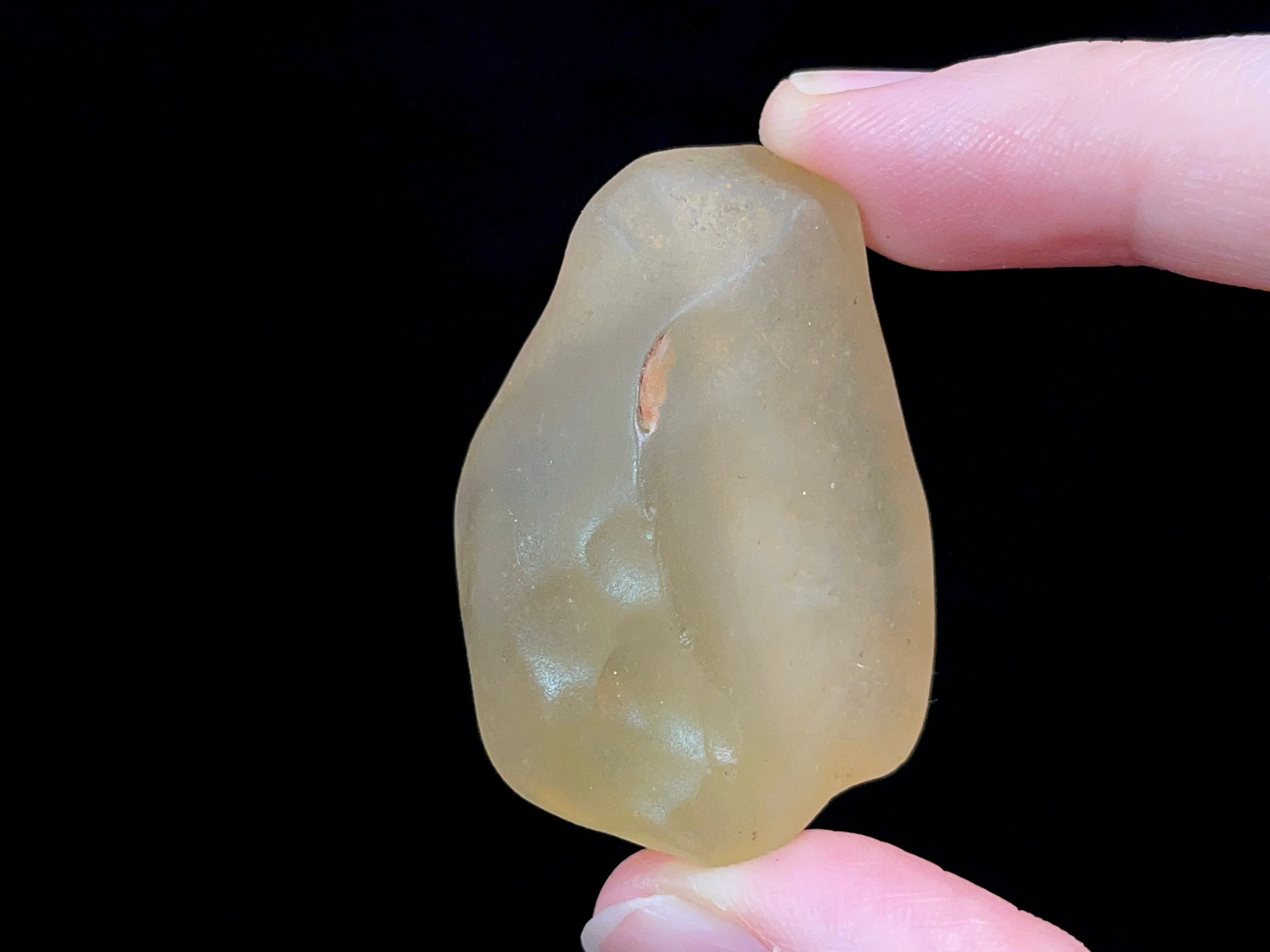 LIBYAN DESERT GLASS, Raw Crystal - Rare, 2A Grade, 26.3g - Metaphysical, Healing Crystals and Stones, 47218