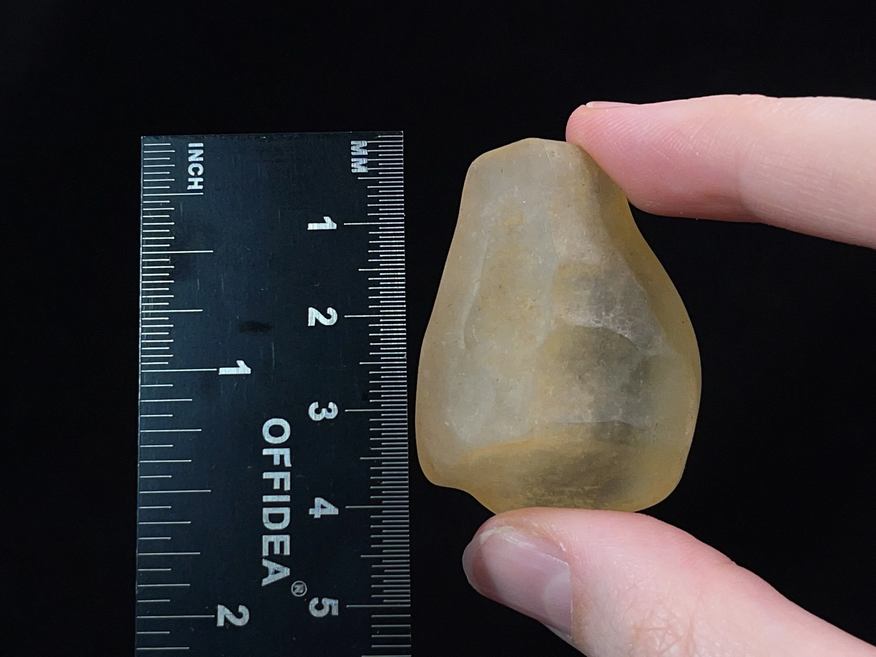 LIBYAN DESERT GLASS, Raw Crystal - Rare, 2A Grade, 26.3g - Metaphysical, Healing Crystals and Stones, 47218
