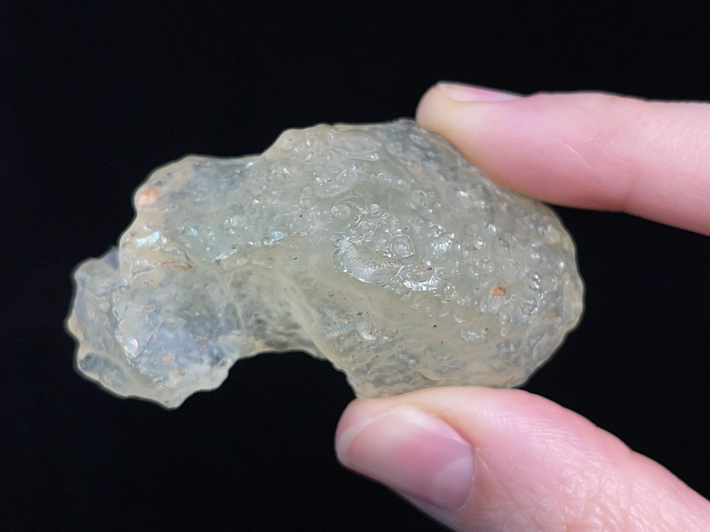 LIBYAN DESERT GLASS, Raw Crystal - Rare, 2A Grade, 26.8g - Metaphysical, Healing Crystals and Stones, 46815