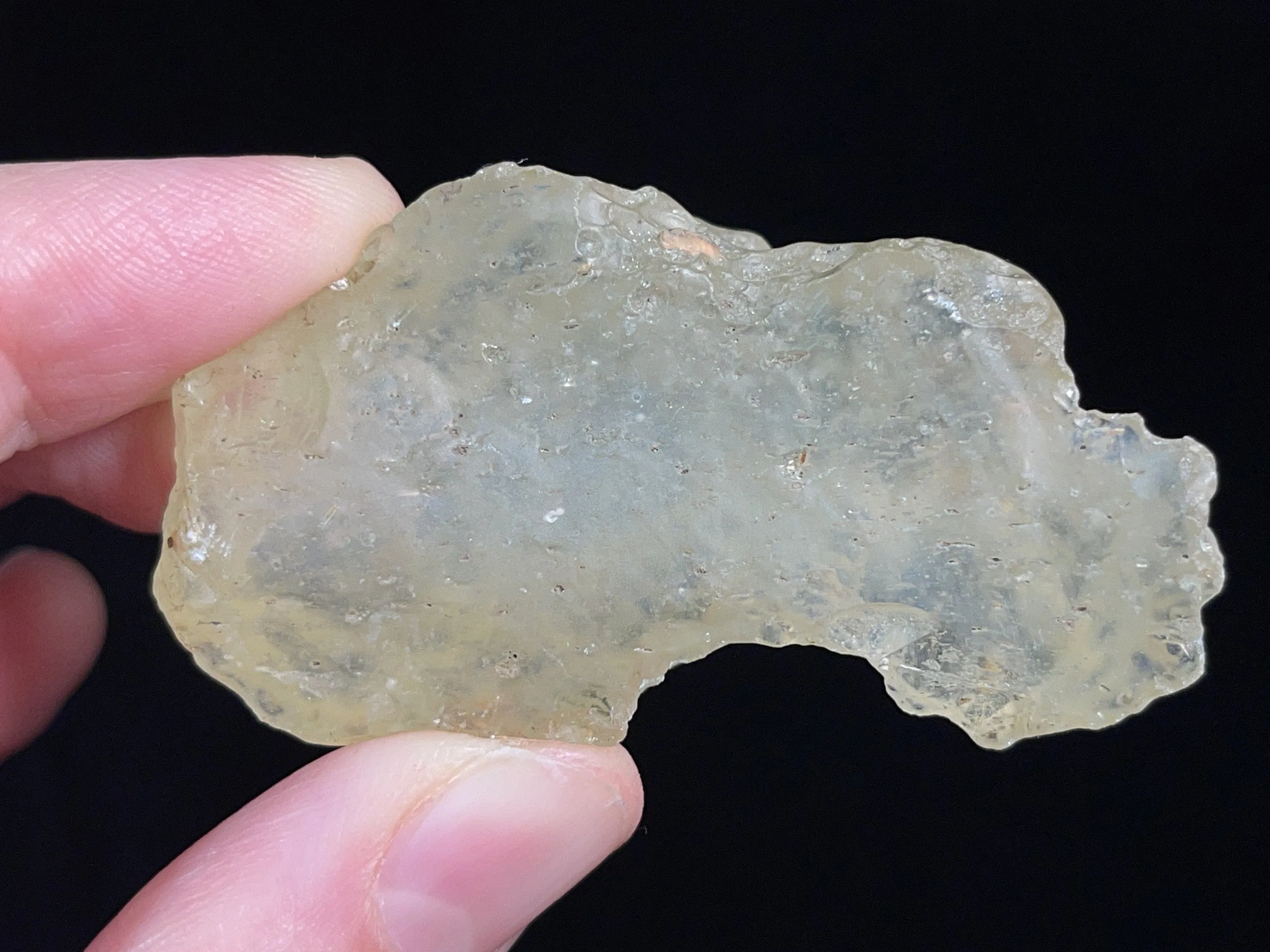 LIBYAN DESERT GLASS, Raw Crystal - Rare, 2A Grade, 26.8g - Metaphysical, Healing Crystals and Stones, 46815