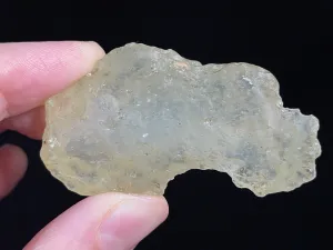 LIBYAN DESERT GLASS, Raw Crystal - Rare, 2A Grade, 26.8g - Metaphysical, Healing Crystals and Stones, 46815