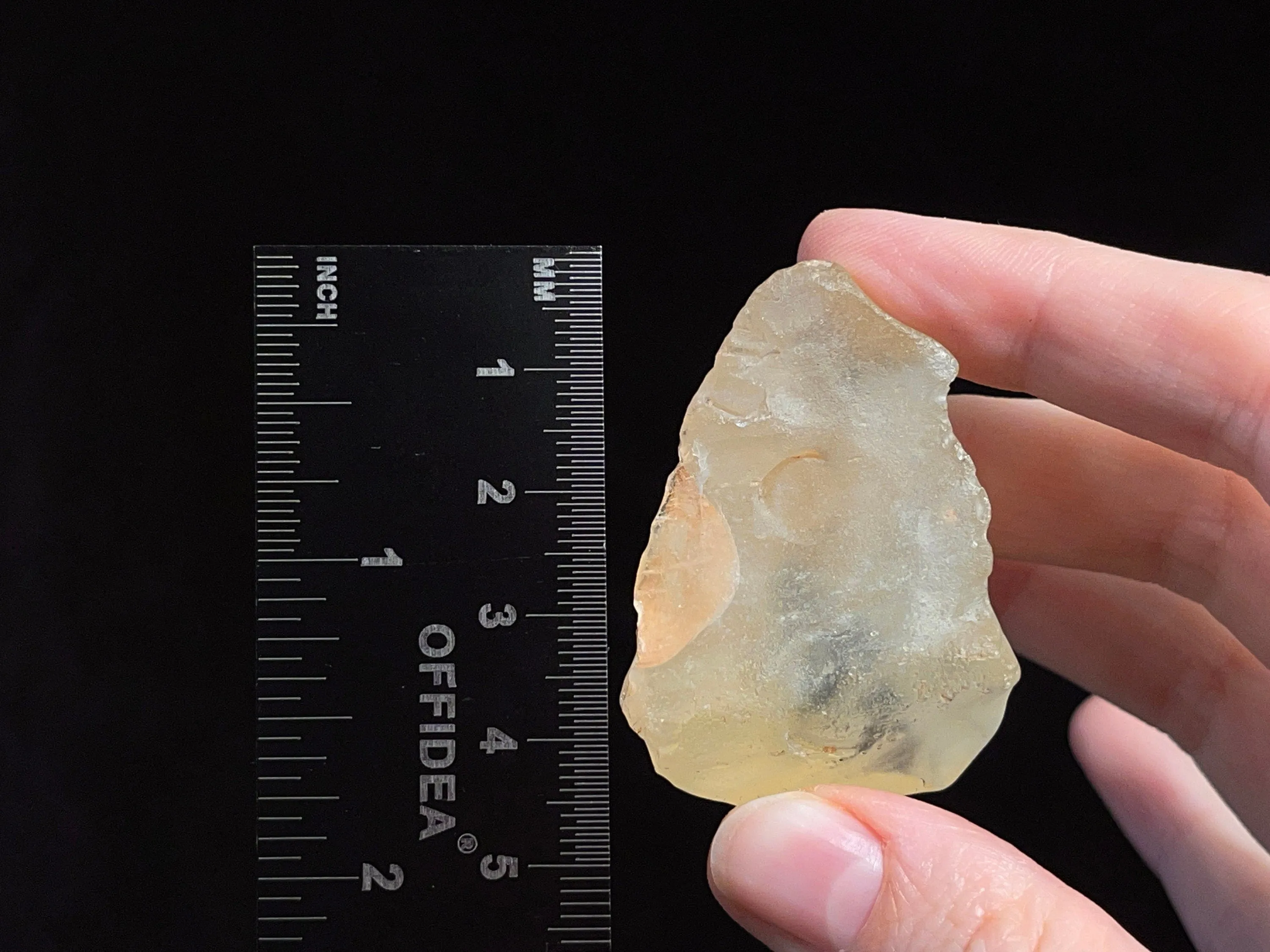 LIBYAN DESERT GLASS, Raw Crystal - Rare, 2A Grade, 27.3g - Metaphysical, Healing Crystals and Stones, 46805