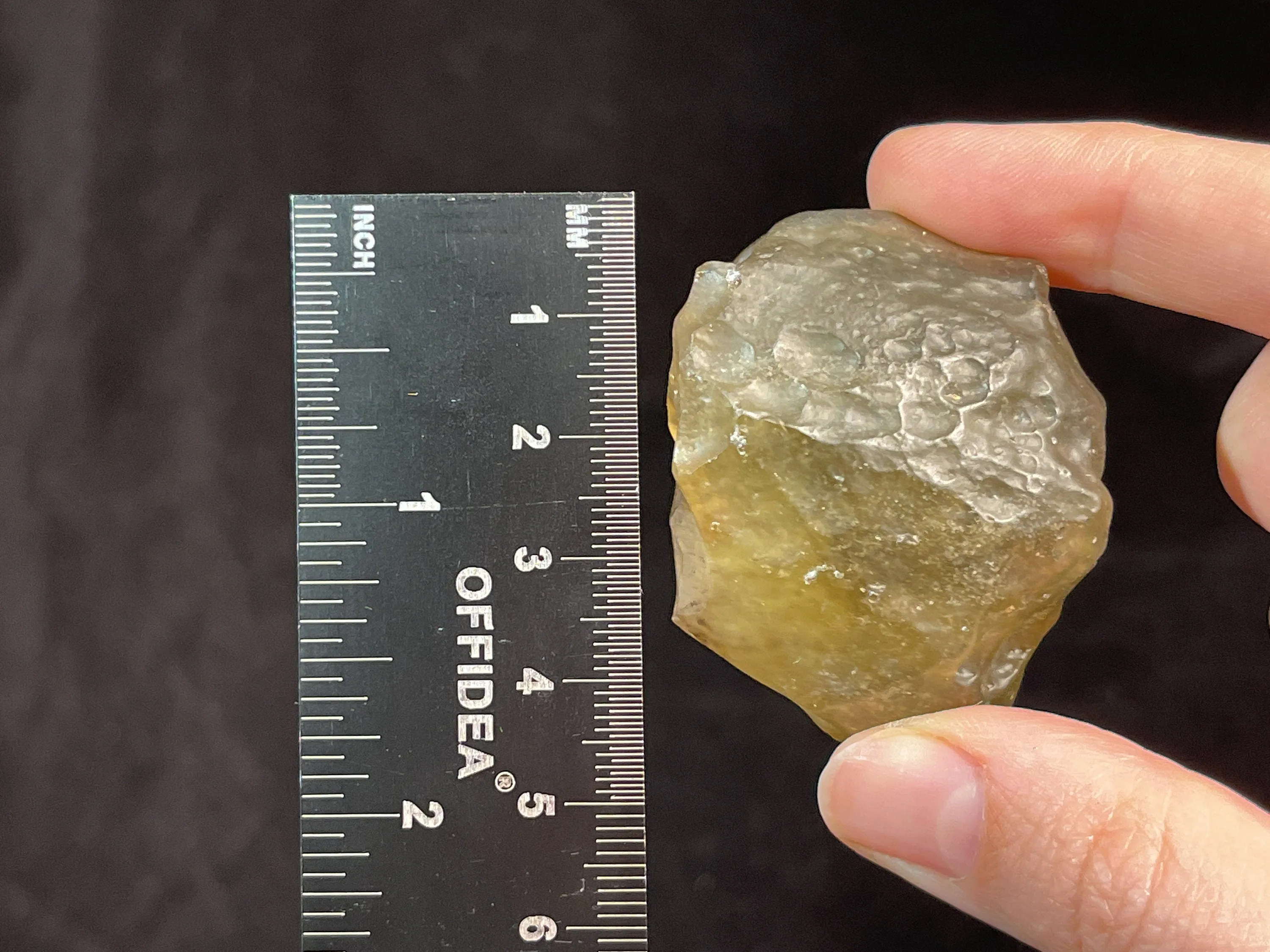 LIBYAN DESERT GLASS, Raw Crystal - Rare, 2A Grade, Large, 59.8g - Metaphysical, Healing Crystals and Stones, 46797