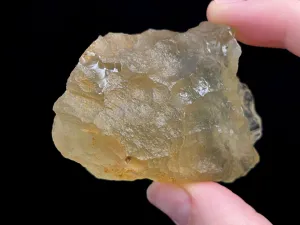 LIBYAN DESERT GLASS, Raw Crystal - Rare, 2A Grade, Large, 77.6g - Metaphysical, Healing Crystals and Stones, 47208