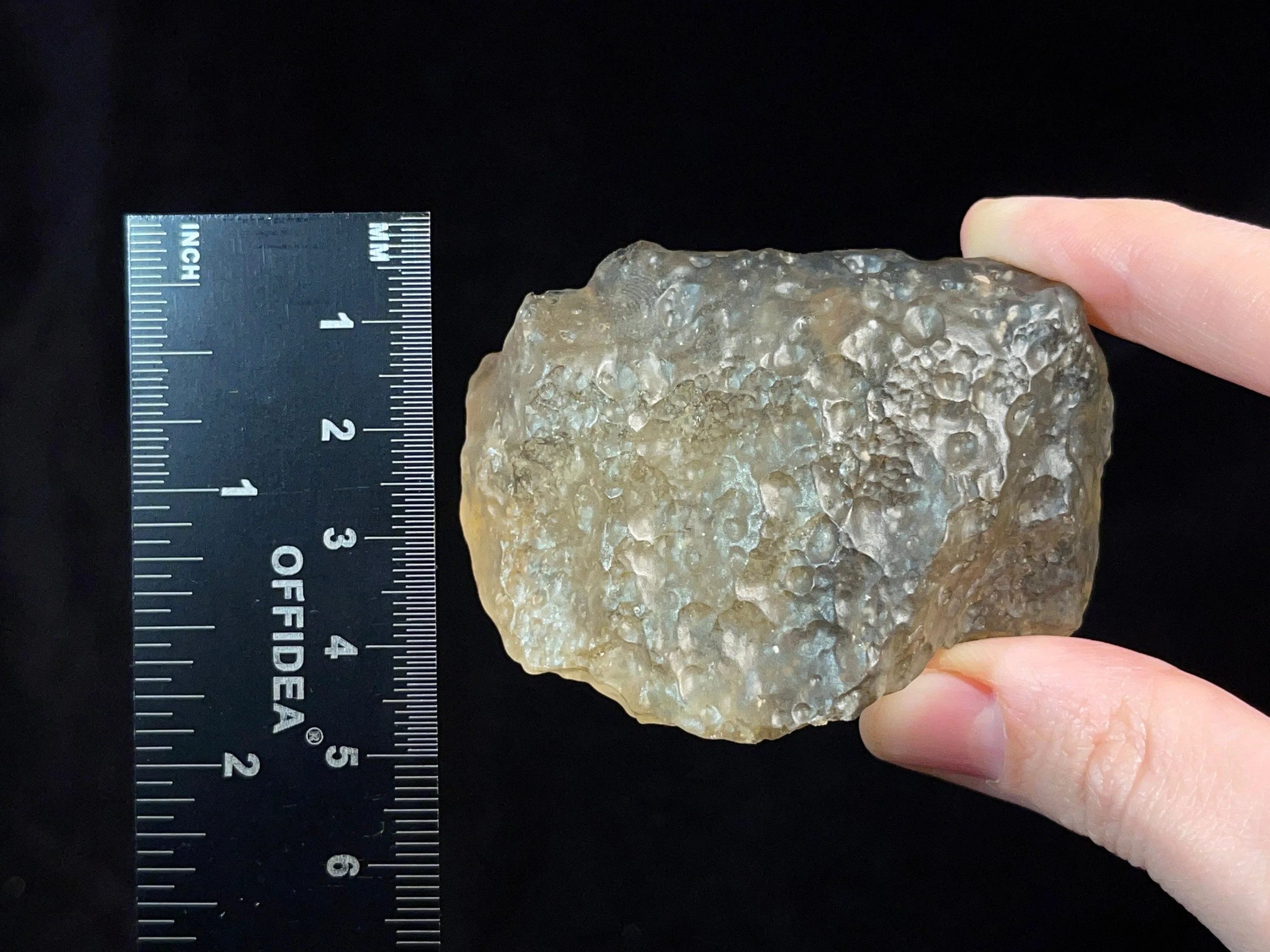 LIBYAN DESERT GLASS, Raw Crystal - Rare, 2A Grade, Large 81.5g - Metaphysical, Healing Crystals and Stones, 46795