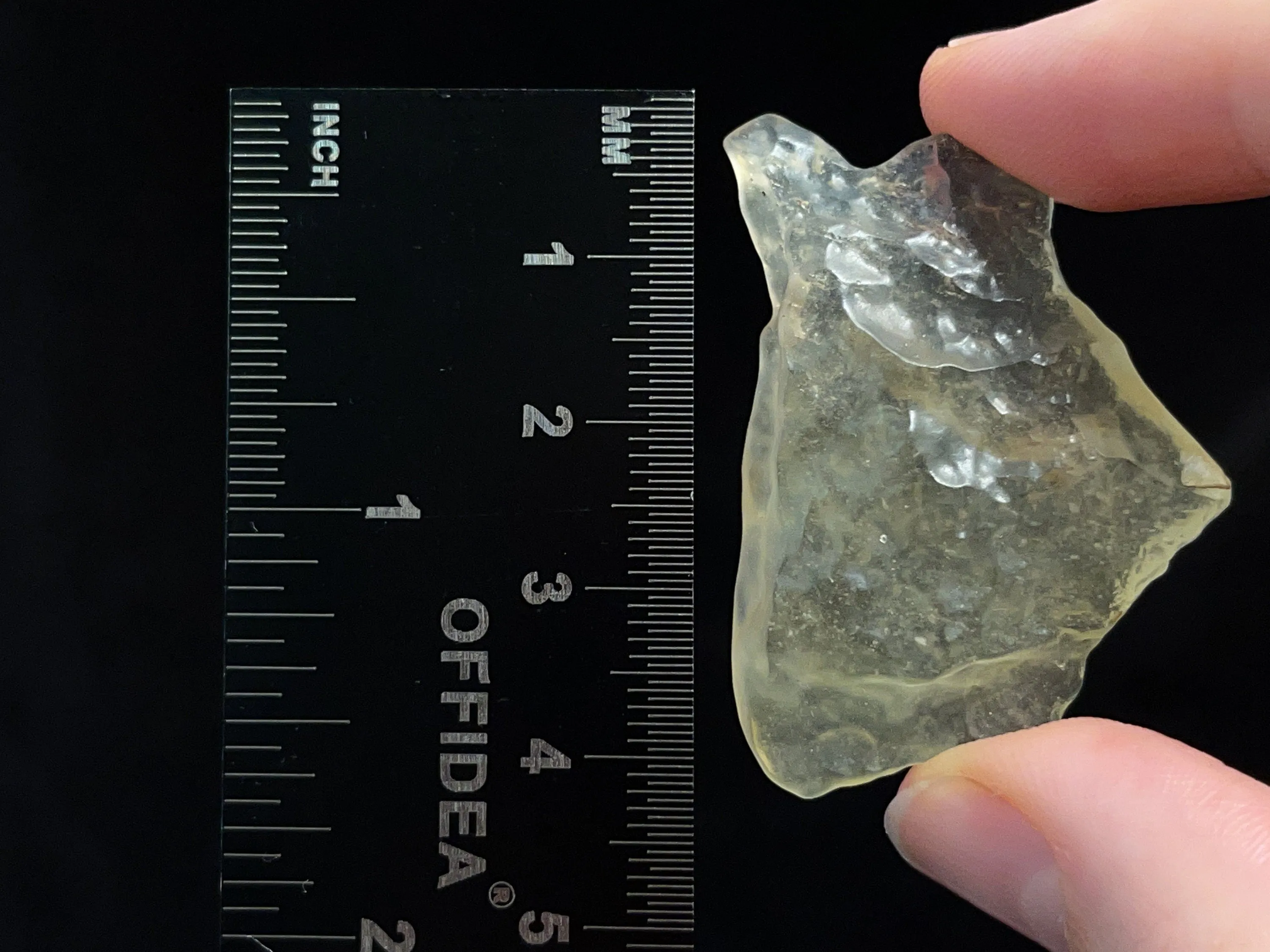 LIBYAN DESERT GLASS, Raw Crystal - Rare, 3A Grade, 9.7g - Metaphysical, Healing Crystals and Stones, 46999