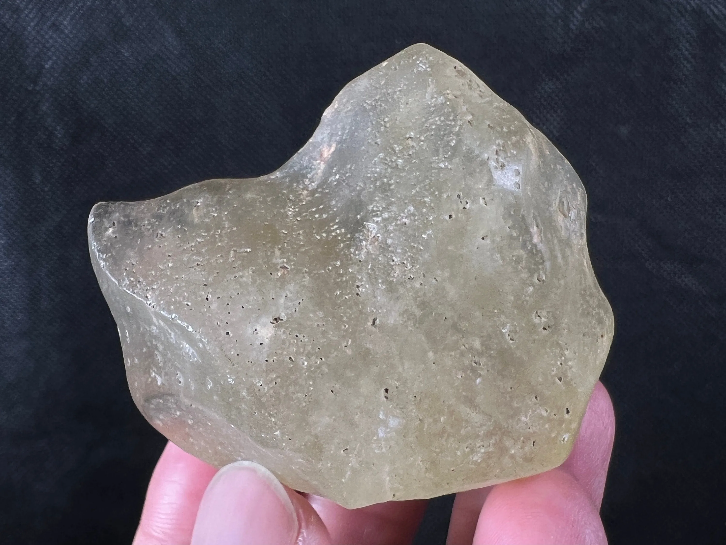 LIBYAN DESERT GLASS, Raw Crystal - Rare, 80 Grams - Unique Gift, Home Decor, Raw Crystals and Stones, 49393