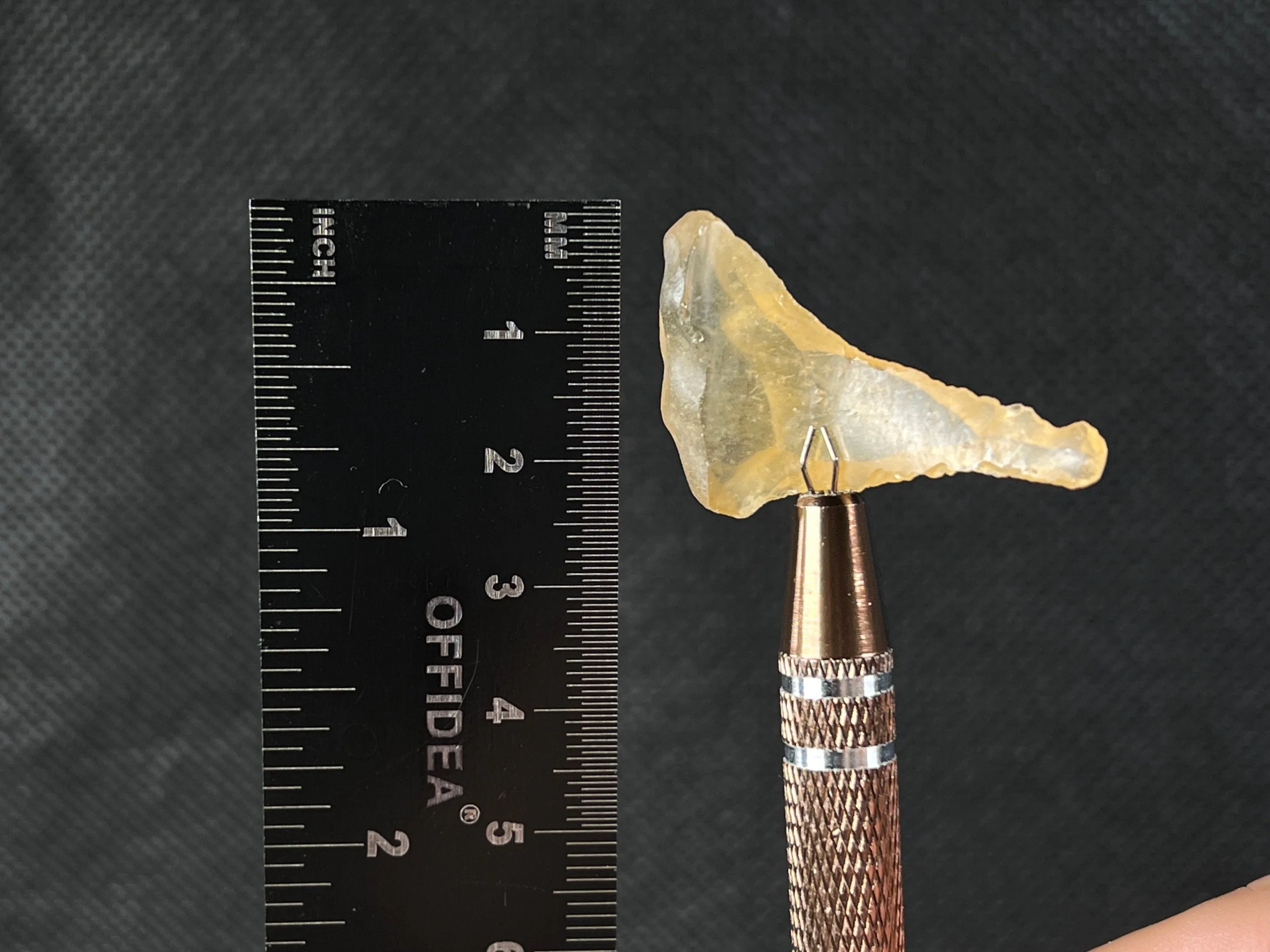 LIBYAN DESERT GLASS, Raw Crystal - Rare, Chime, 2.8g - Unique Gift, Home Decor, Raw Crystals and Stones, 49407