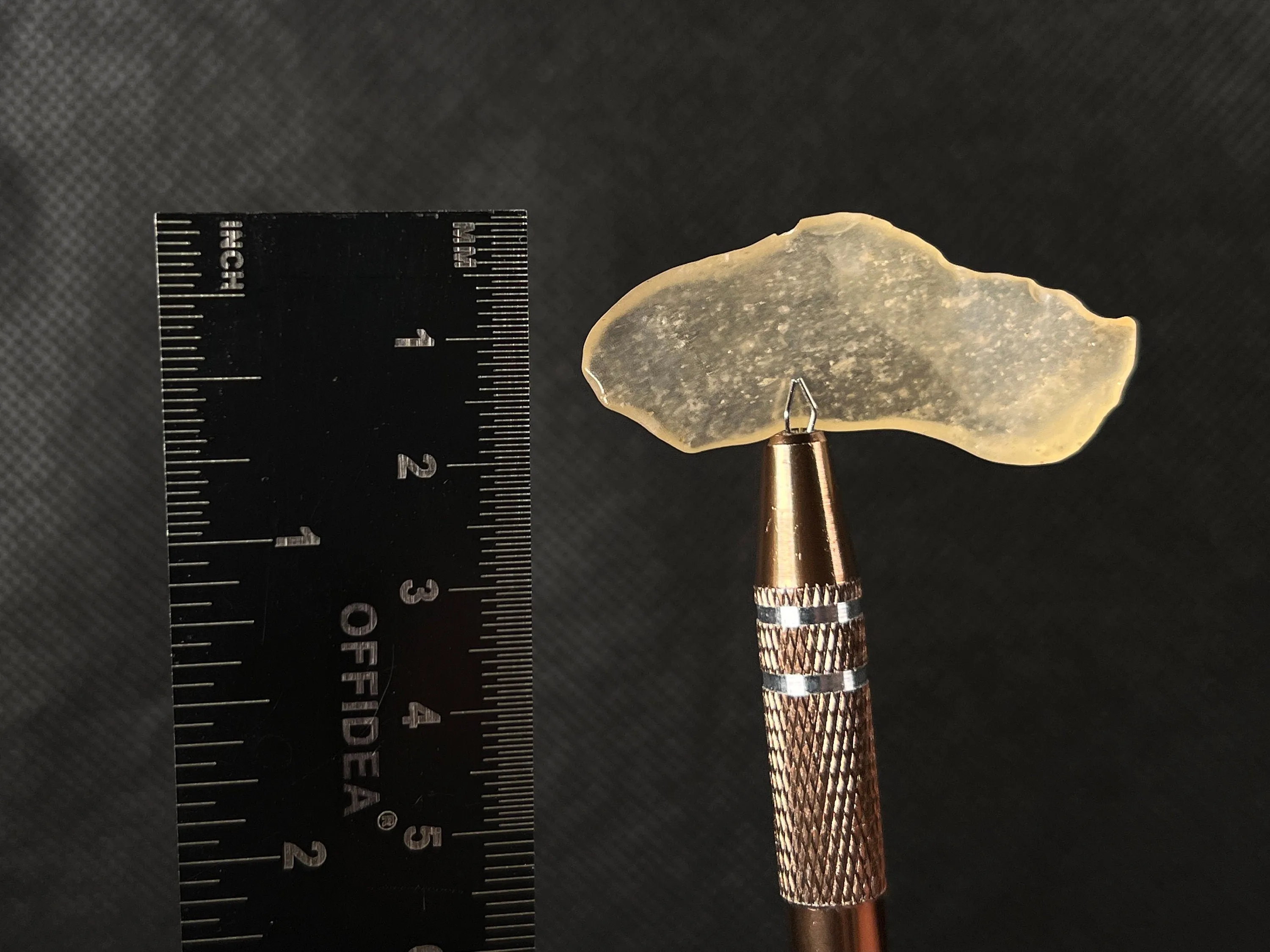 LIBYAN DESERT GLASS, Raw Crystal - Rare, Chime, 4.4g - Unique Gift, Home Decor, Raw Crystals and Stones, 49410