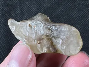LIBYAN DESERT GLASS, Raw Crystal - Rare, Milky Green, 23.2g - Unique Gift, Home Decor, Raw Crystals and Stones, 49405