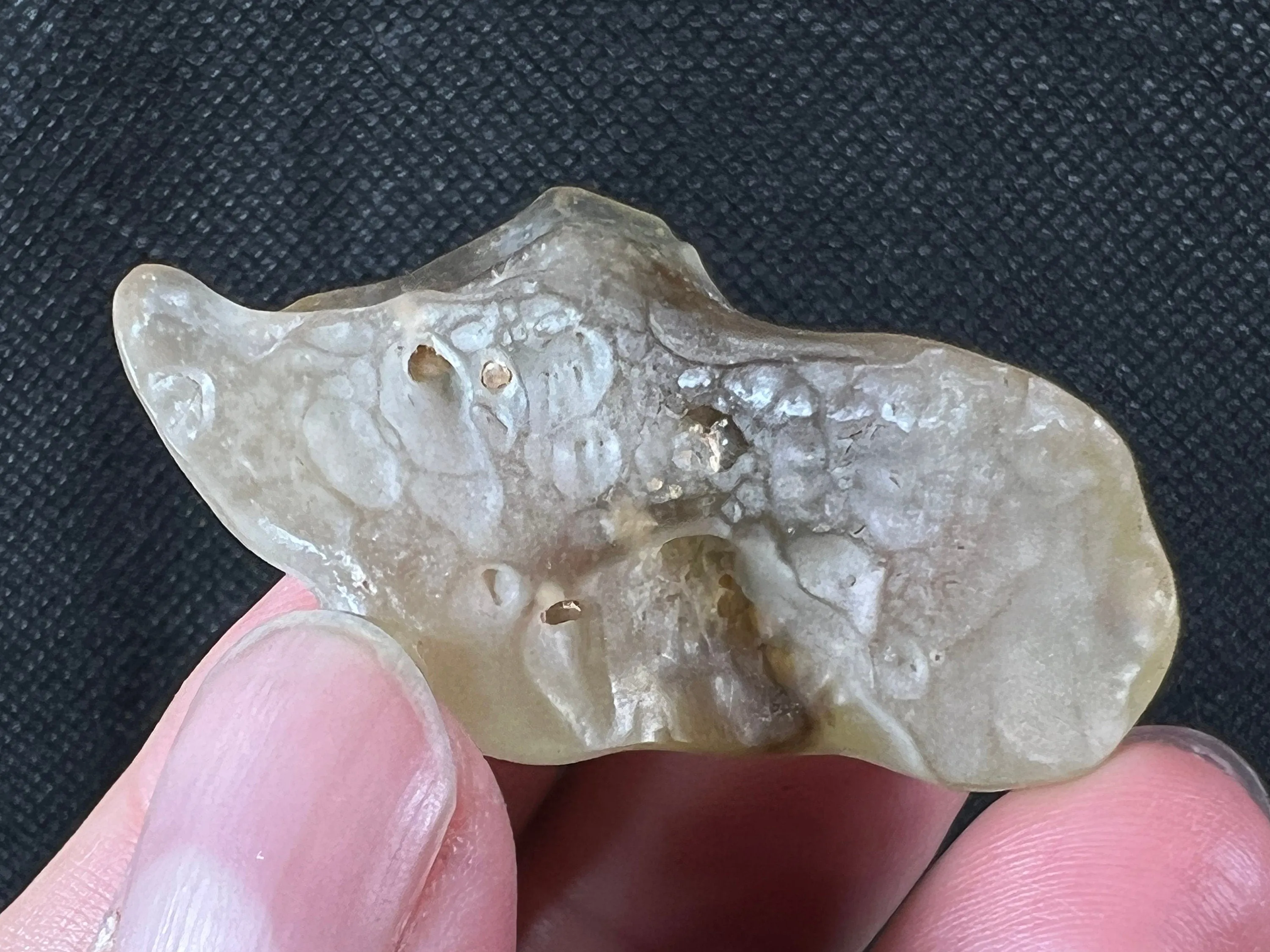 LIBYAN DESERT GLASS, Raw Crystal - Rare, Milky Green, 23.2g - Unique Gift, Home Decor, Raw Crystals and Stones, 49405