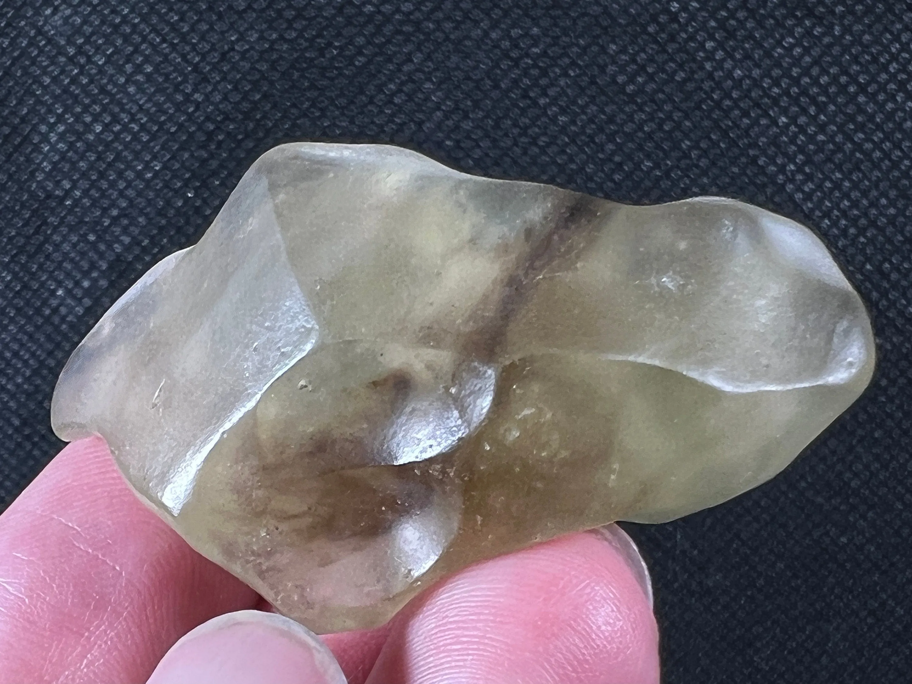 LIBYAN DESERT GLASS, Raw Crystal - Rare, Milky Green, 23.2g - Unique Gift, Home Decor, Raw Crystals and Stones, 49405