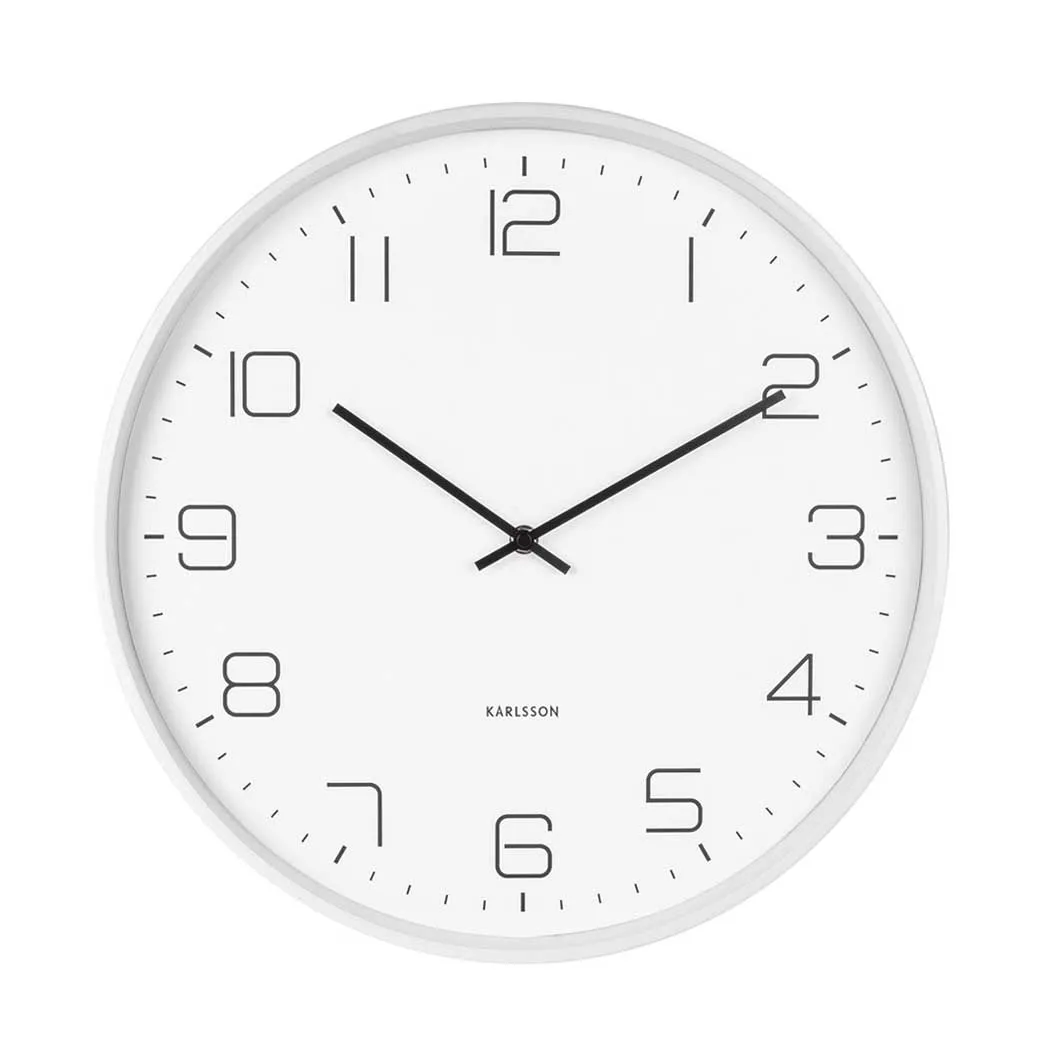 Lofty Wall Clock - White (40cm)