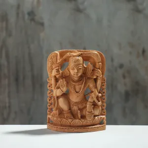 Lord Shiva - Hand Carved Kadam Wood Sculpture (6 in)