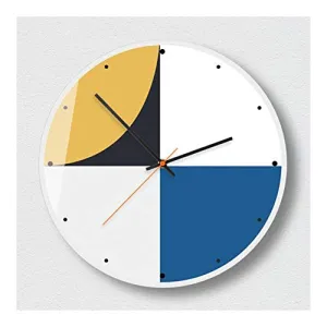 MANHONG Wall Clock Decoration 3D Wall Clock 35cm Simple Geometry Wall Clock Large Size Silent Movement Duvar Saati Wall Clock Modern Design Metal Clocks