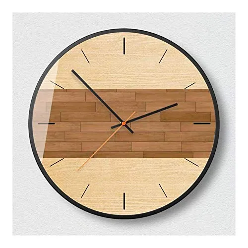 MANHONG Wall Clock Decoration 3D Wall Clock 35cm Simple Geometry Wall Clock Large Size Silent Movement Duvar Saati Wall Clock Modern Design Metal Clocks