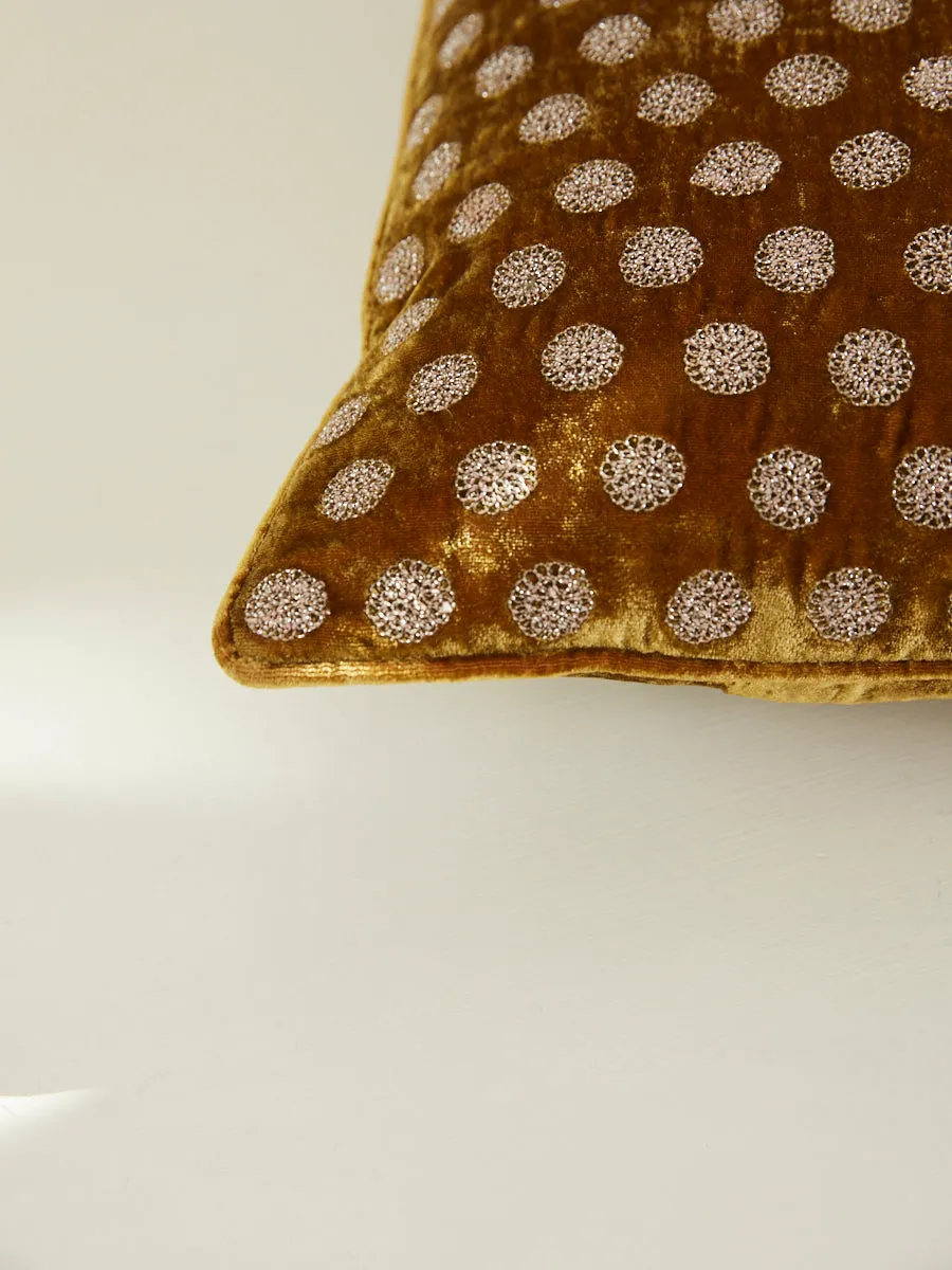 Medal Cushion in Light Brown 45x45