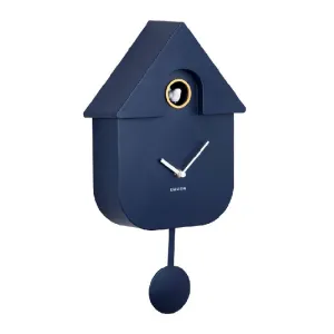 Modern Cuckoo Wall Clock - Dark Blue