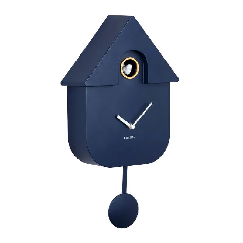 Modern Cuckoo Wall Clock - Dark Blue