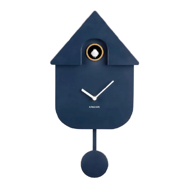 Modern Cuckoo Wall Clock - Dark Blue