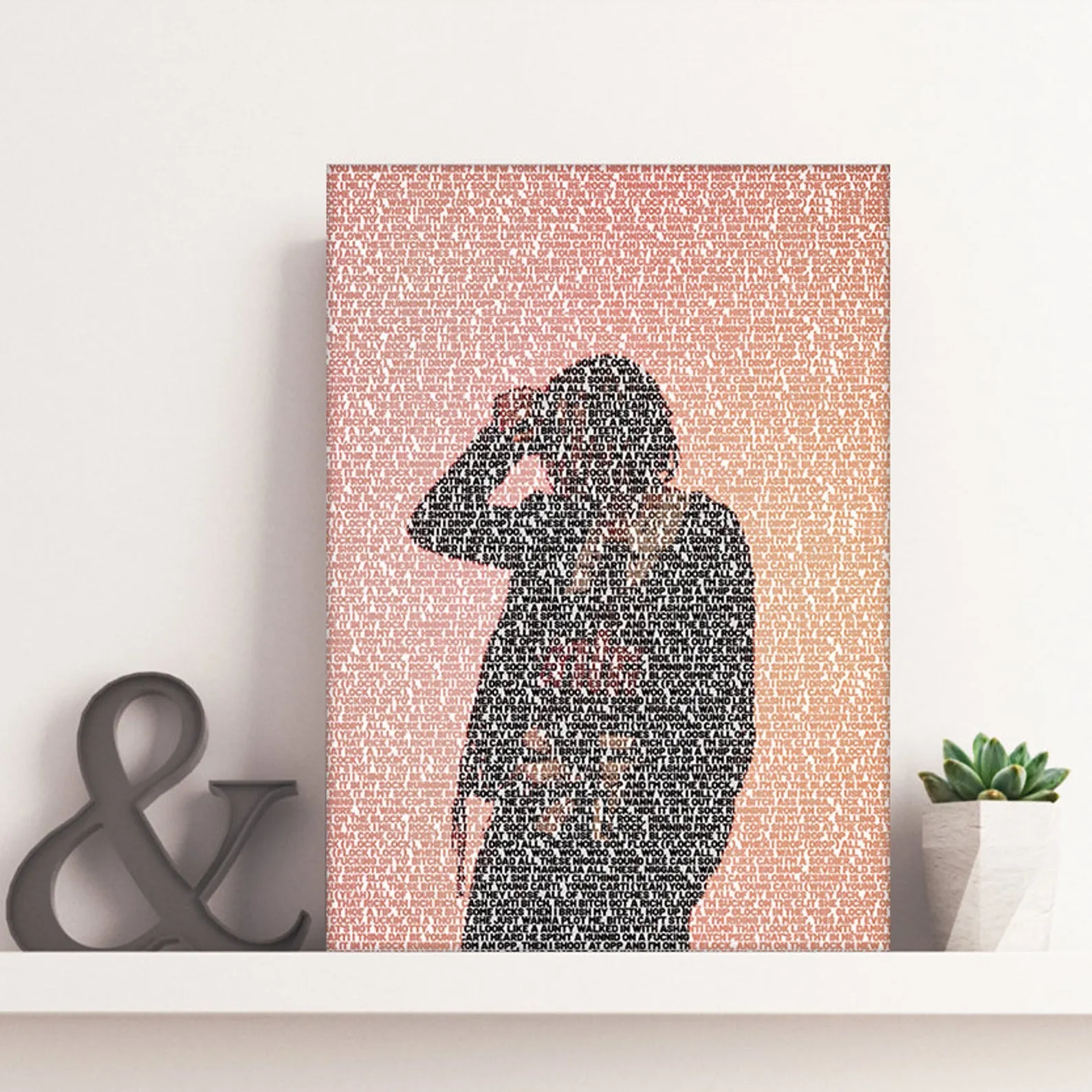 Playboi Carti Unframed Poster, Custom Music Print, Music Poster, Custom Poster, Home Decor, Wall Hangings, Playboi Carti Canvas, Rapper Art