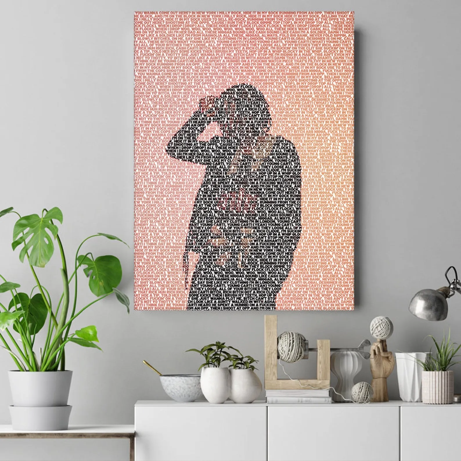 Playboi Carti Unframed Poster, Custom Music Print, Music Poster, Custom Poster, Home Decor, Wall Hangings, Playboi Carti Canvas, Rapper Art