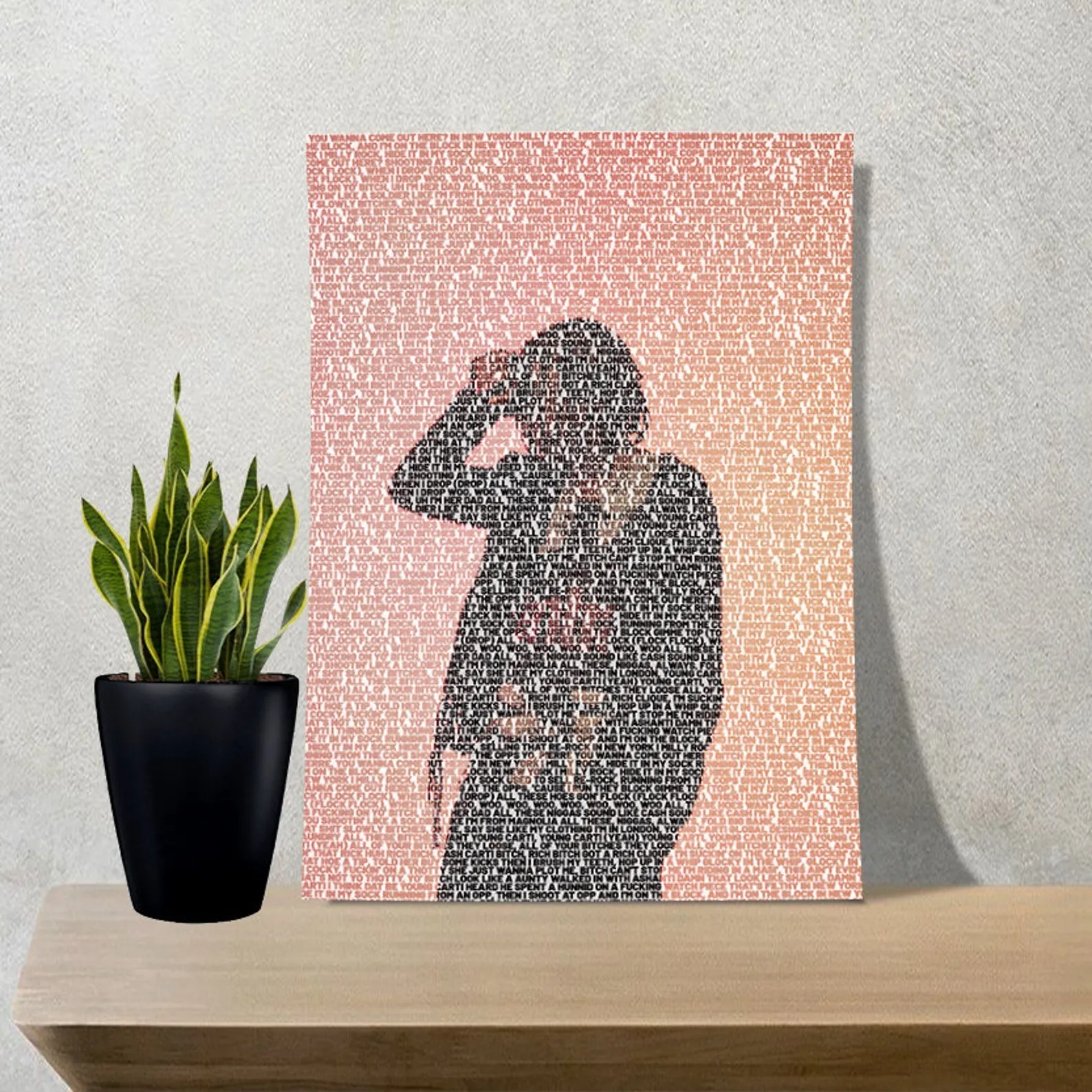 Playboi Carti Unframed Poster, Custom Music Print, Music Poster, Custom Poster, Home Decor, Wall Hangings, Playboi Carti Canvas, Rapper Art