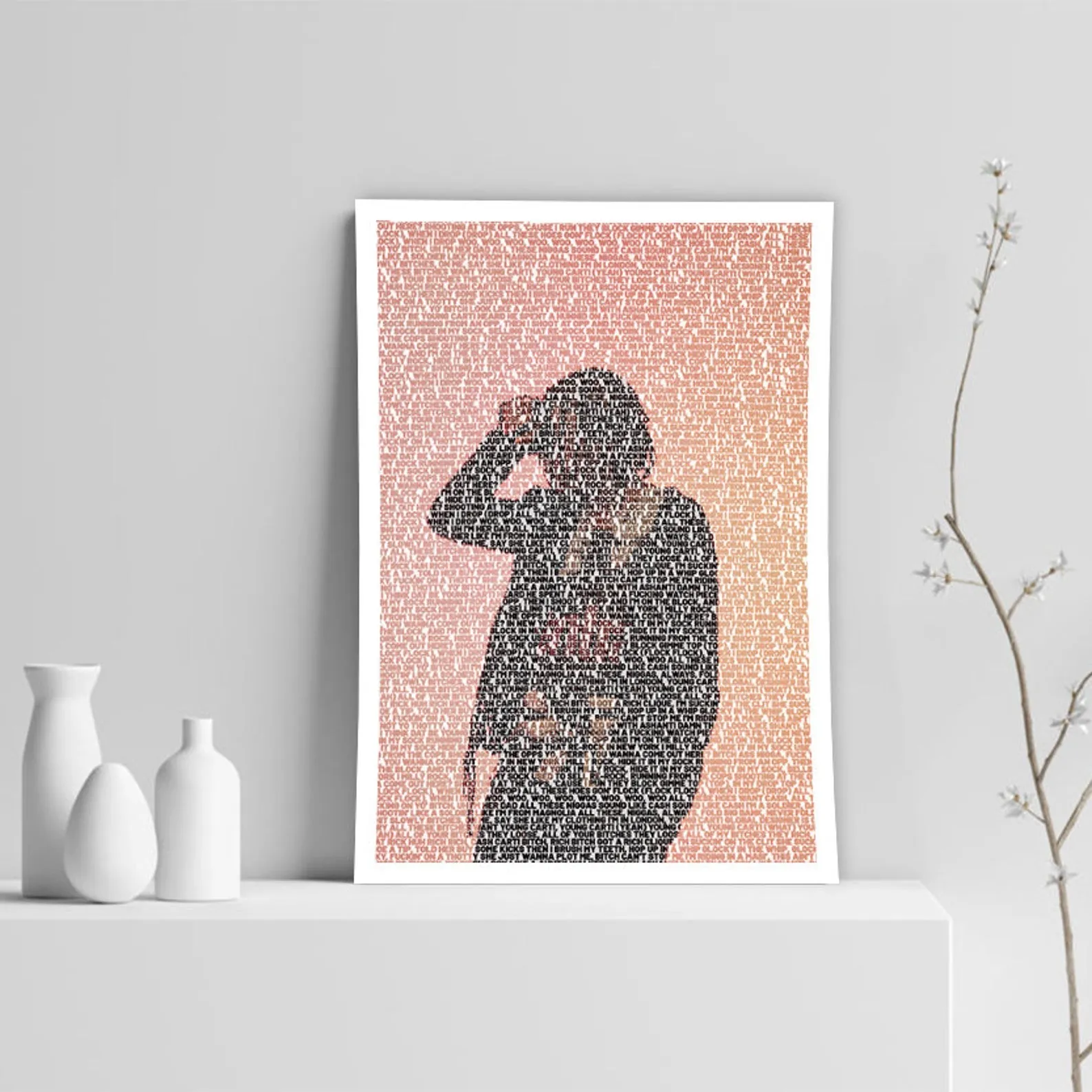 Playboi Carti Unframed Poster, Custom Music Print, Music Poster, Custom Poster, Home Decor, Wall Hangings, Playboi Carti Canvas, Rapper Art