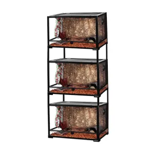 REPTIZOO Knock-Down Glass & Stackable Reptile Terrariums