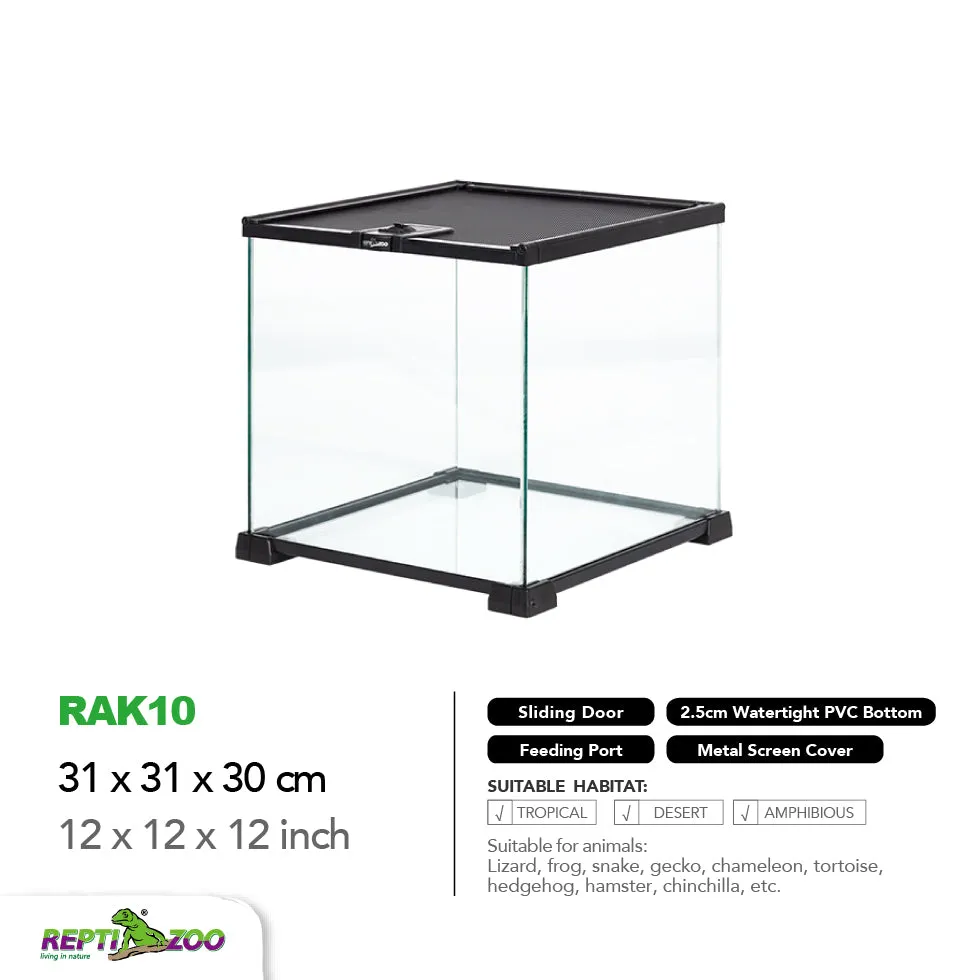 REPTIZOO Knock-Down Mini Glass Reptile Habitat
