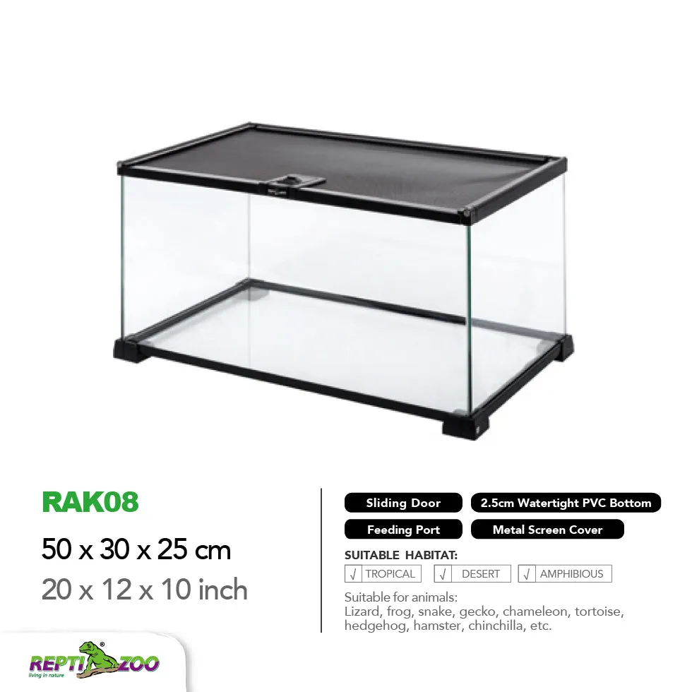 REPTIZOO Knock-Down Mini Glass Reptile Habitat