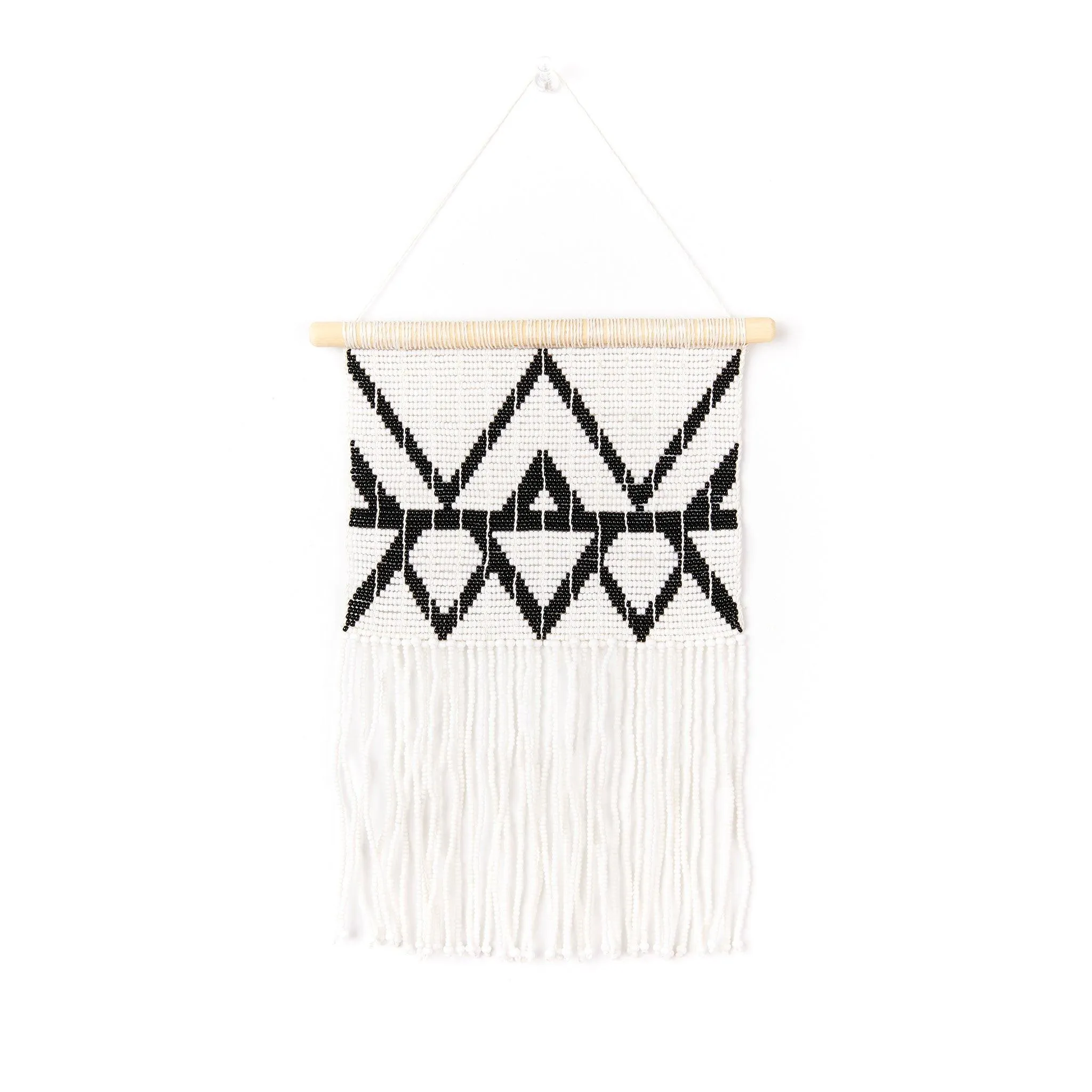 Rhombus Black White Nursery Decor