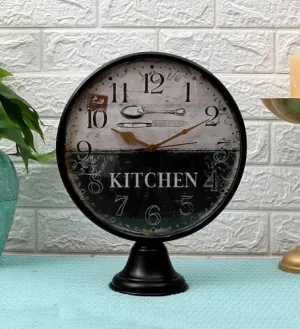Roomattic 10 Inch Metal Desk Clock Reto Table Clock