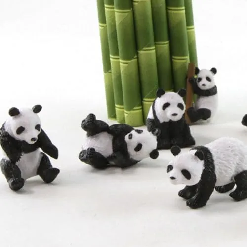 Safari Ltd. Panda TOOB - Set of 9 Hand-Painted Mini Figurines - Educational Toy Figures for Boys, Girls & Kids Ages 3 