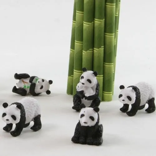 Safari Ltd. Panda TOOB - Set of 9 Hand-Painted Mini Figurines - Educational Toy Figures for Boys, Girls & Kids Ages 3 