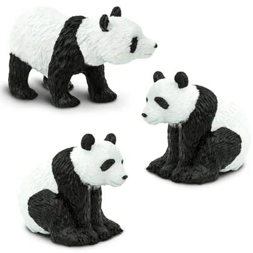 Safari Ltd. Panda TOOB - Set of 9 Hand-Painted Mini Figurines - Educational Toy Figures for Boys, Girls & Kids Ages 3 