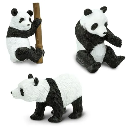 Safari Ltd. Panda TOOB - Set of 9 Hand-Painted Mini Figurines - Educational Toy Figures for Boys, Girls & Kids Ages 3 