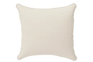 Scatter Cushions 60 x 60 cm Cream Leather