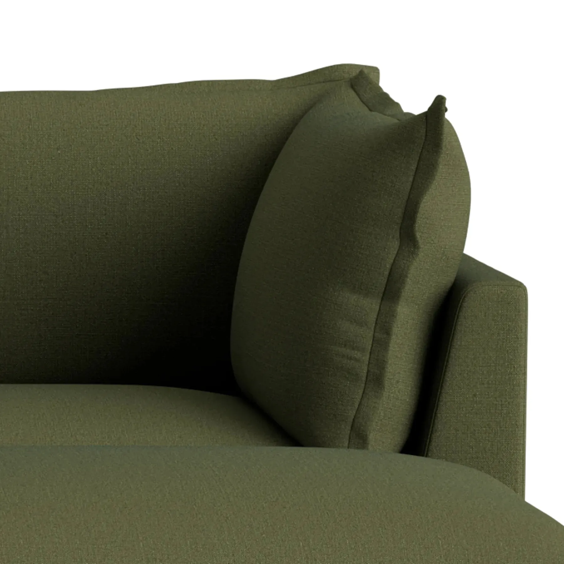Seam 4 Seater Chaise Sofa - Siena Forest