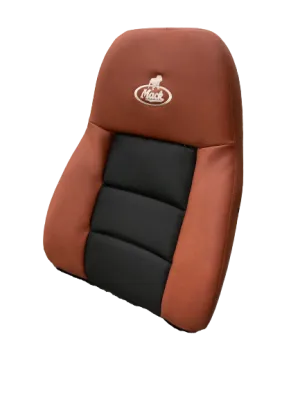 Sears Mack OE Style Replacement Backrest in Burnt Sienna Vinyl w/ Cloth Insert