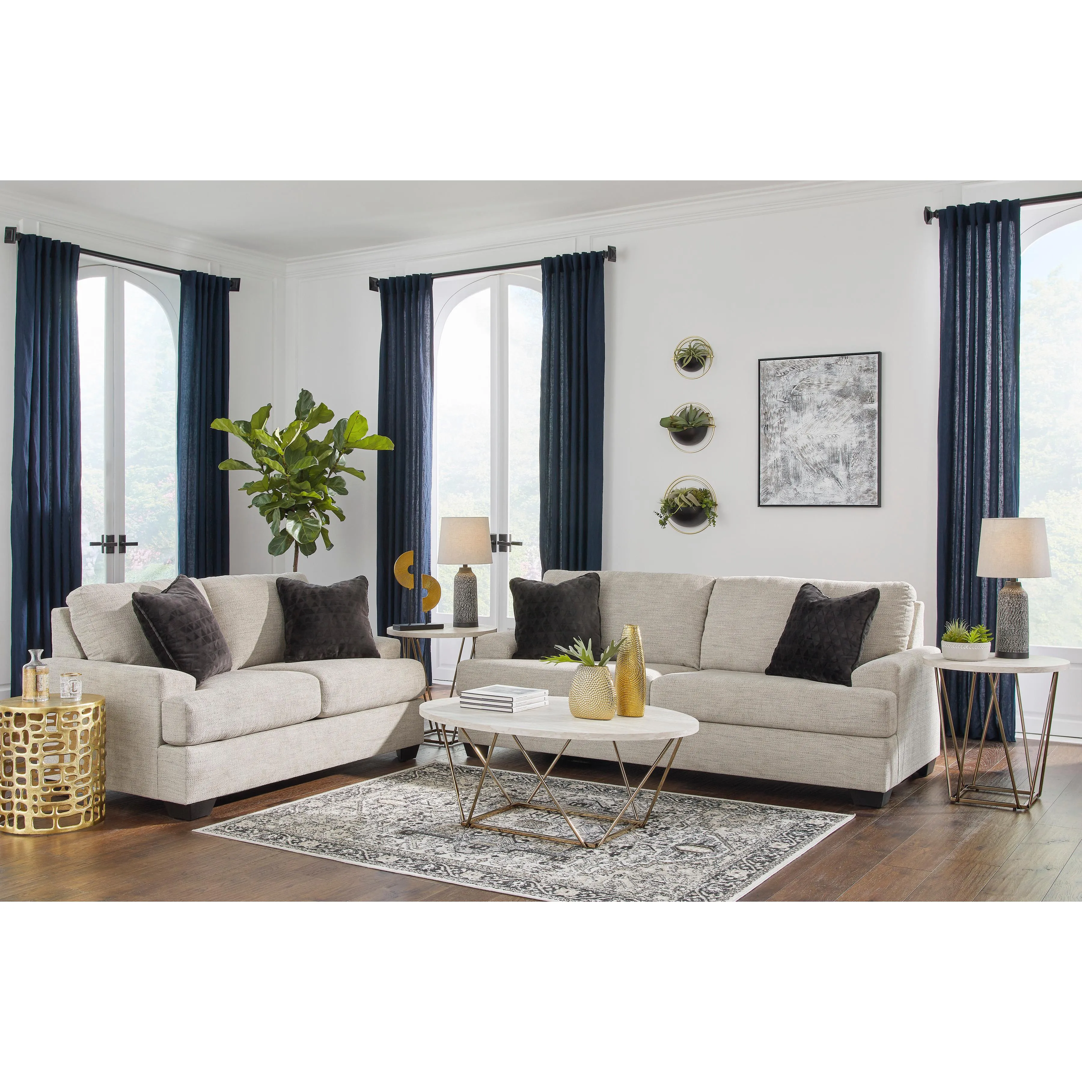 Signature Design by Ashley Vayda Stationary Fabric Sofa 3310438