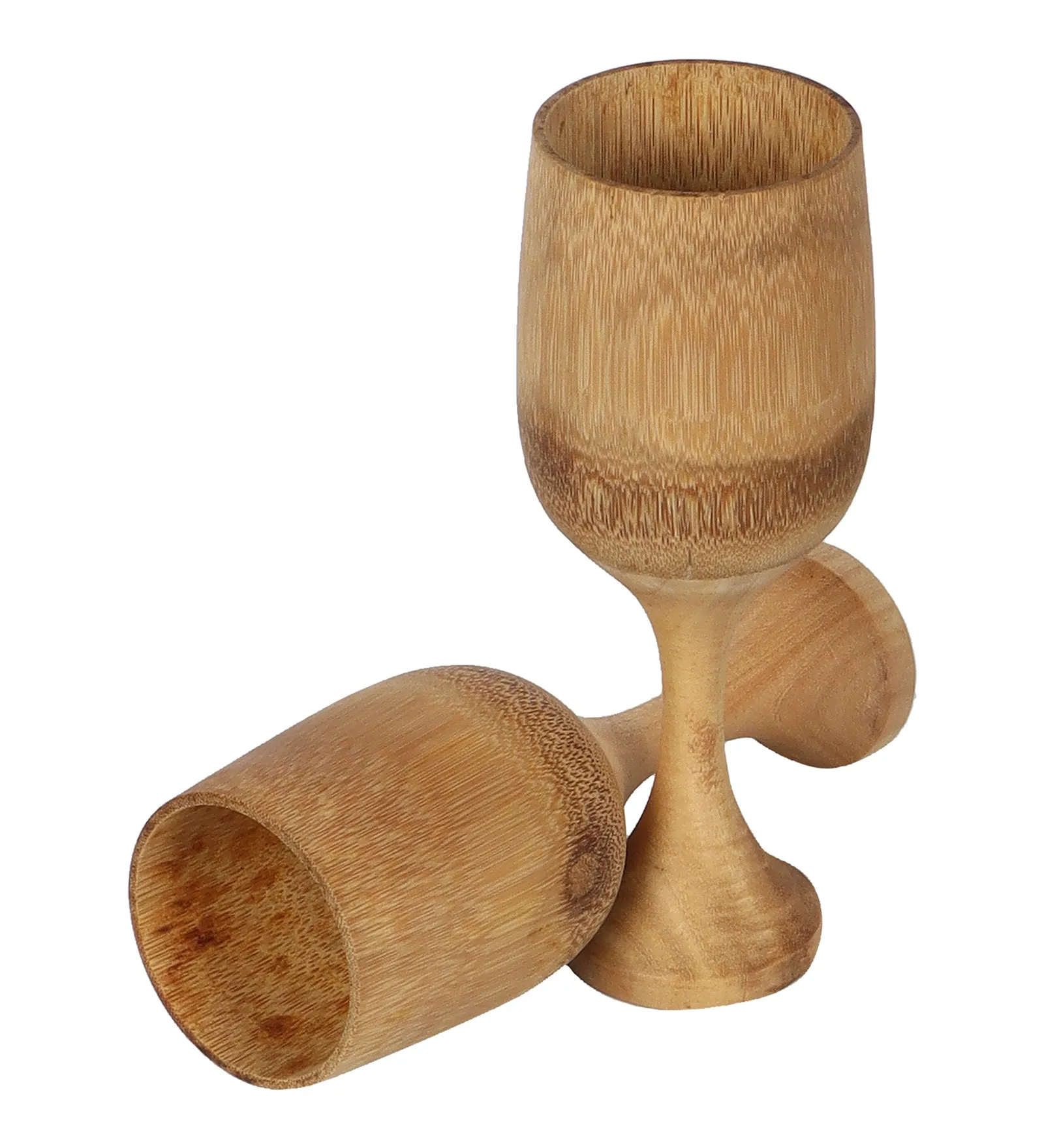 SILPAKARMAN Bamboo Wine Glass - Set of 2