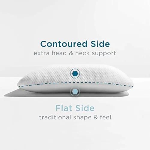 Tempur-Pedic TEMPUR-Cloud Breeze Dual Cooling Pillow, King & Symphony Pillow Luxury Soft Feel, Standard, White