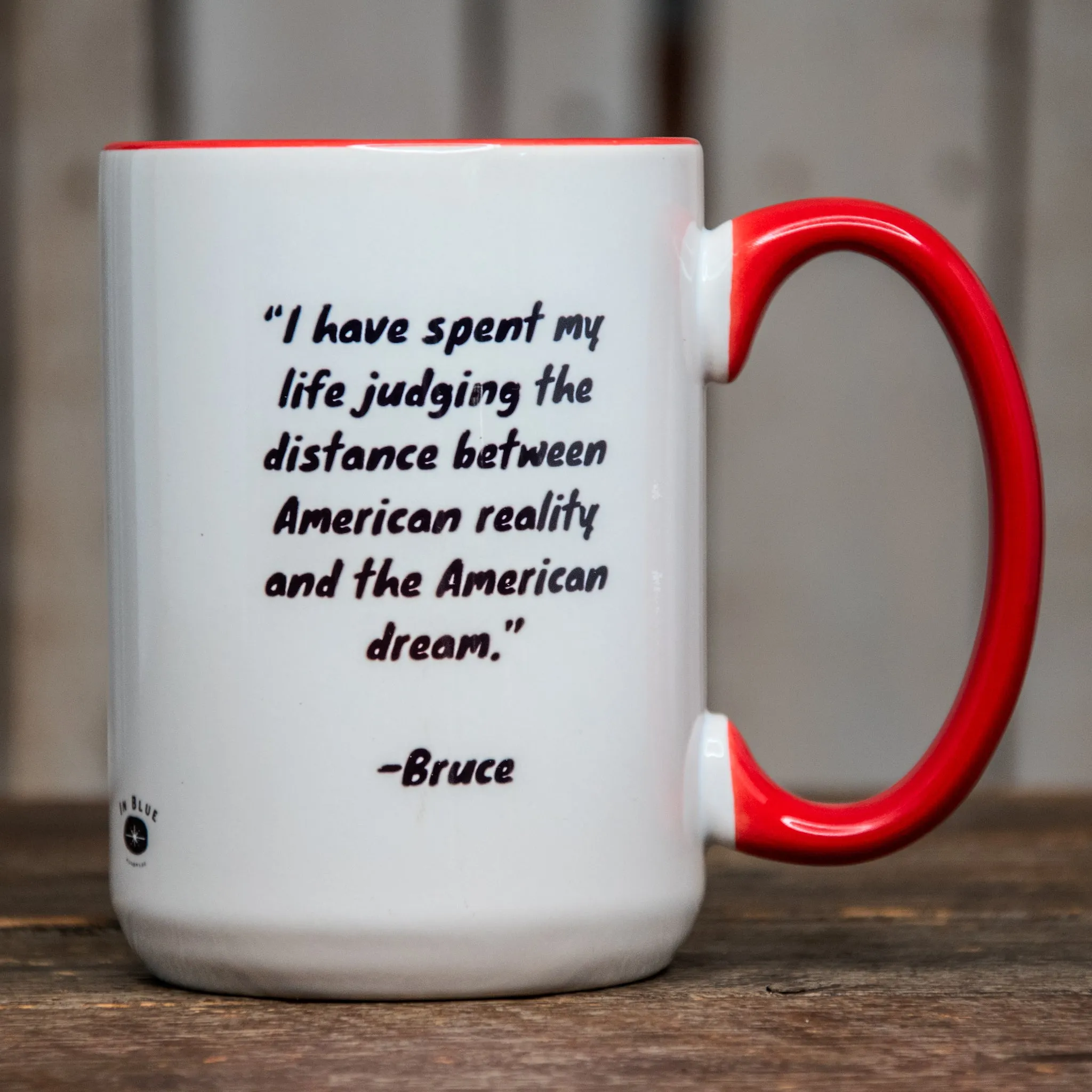 The Icon Series Mugs | the LARGE Coffee Cup | Hand printed original artwork mugs | Bruce