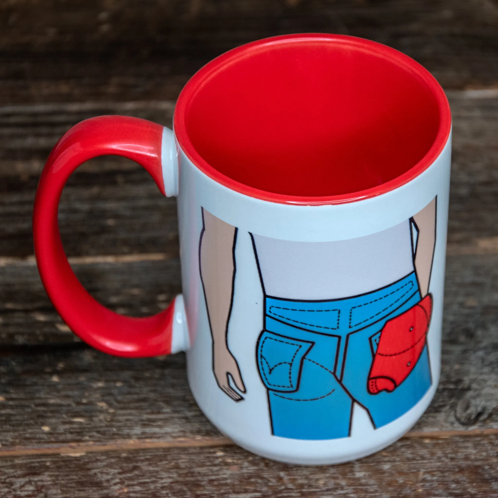 The Icon Series Mugs | the LARGE Coffee Cup | Hand printed original artwork mugs | Bruce