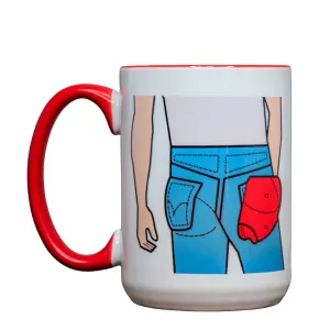 The Icon Series Mugs | the LARGE Coffee Cup | Hand printed original artwork mugs | Bruce