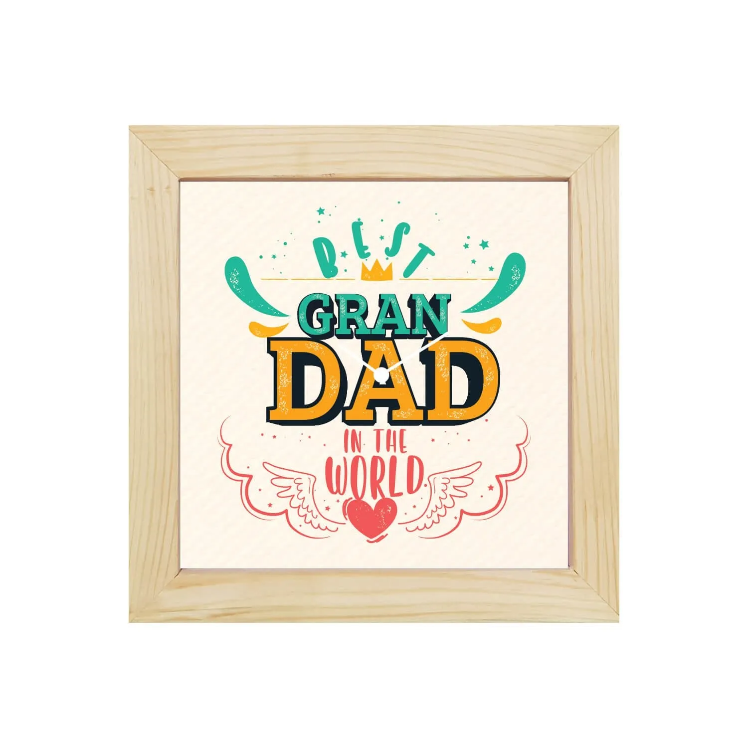TheYaYaCafe Yaya Cafe Birthday Gifts for Grandfather, Best Grandad in The World for Grandpa - 6x6 inches