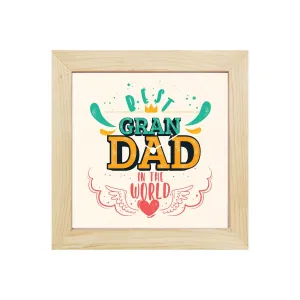 TheYaYaCafe Yaya Cafe Birthday Gifts for Grandfather, Best Grandad in The World for Grandpa - 6x6 inches
